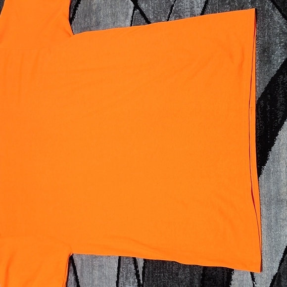 JERZEES HEAVYWEIGHT BLEND XL SAFETY ORANGE CREW-NECK TEE-SHIRT - Picture 4 of 11